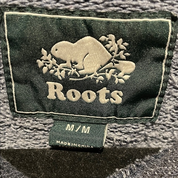 Roots Men's Blue/Gray Hoodie - Picture 2 of 9